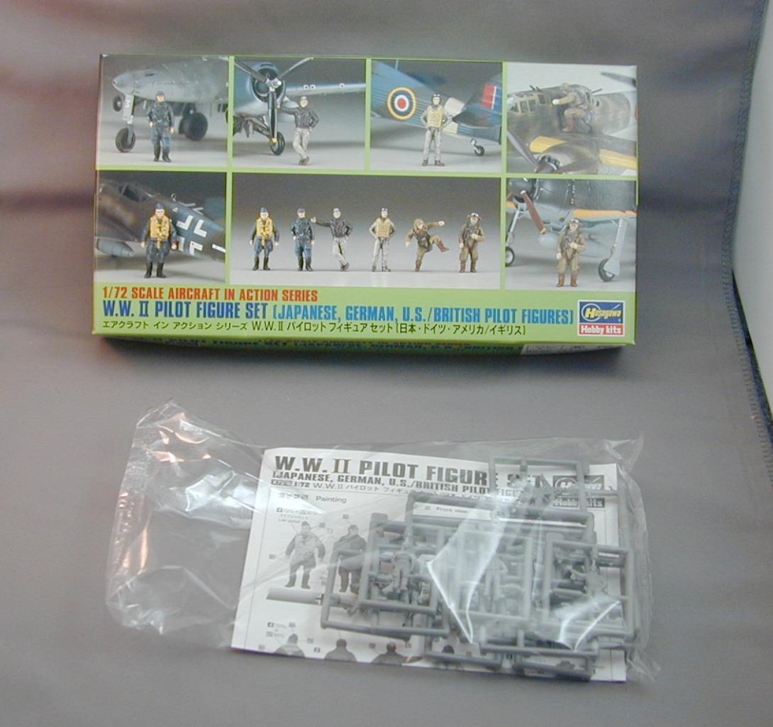 Maquette Hasegawa 1/48 - Set De Figurines Pilotes WWII (1998) + Cadeau - Occasion