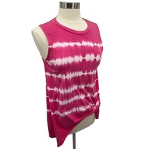 Easel Boutique Pink Striped Summer Top - S - £16.44 GBP