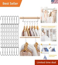 20 Pack Multi-Use Space Saver Metal Hangers - Ideal for Heavy Coats &amp; Dr... - $64.49
