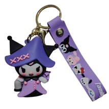 Purple Cap Kawaii Devil Girl Style Keychain - Cute Gothic Style Bag Charm - $16.99