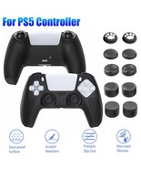 Protective Soft Silicone Skin Case Cover + 10 Thumb Grip Caps For PS5 Co... - £14.37 GBP
