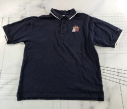 Disney Cruise Line Polo Shirt Mens Large Navy Blue Mickey Mouse 2007 Firework - £15.45 GBP