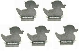 AR500 Rubber Ducky Duck Silhouette Steel Knock-Over Target 3/8&quot; Set of 5 - £48.22 GBP