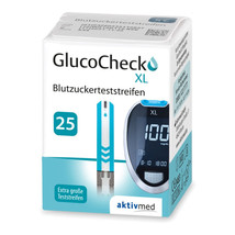 GLUCOCHECK XL blood glucose test strips 25 pieces - $94.00