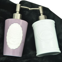 Franch Ceramic Relief Provence Savon Perfume Soap Dispenser Lotion Pump ... - £15.21 GBP