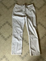 Chico&#39;s Fabulously Slimming  White  Jeans Size 1 medium Petite - £25.36 GBP