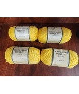 NEW!! Yarn Bee Scrub-Ology Scrub It Yarn Lemon Set Of 4 - $654.75 MXN