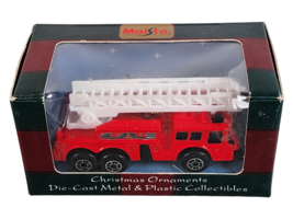1999 Maisto Christmas Collection Hook and Ladder Fire Truck Die Cast Orn... - £4.85 GBP