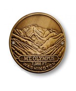 MT. OLYMPUS  WASHINGTON HIKING STICK MEDALLION CHALLENGE COIN - £27.67 GBP