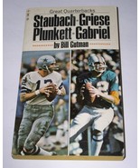Staubach Griese Plunkett Gabriel Paperback Book Vintage 1972 Gutman Firs... - $190.20 MXN