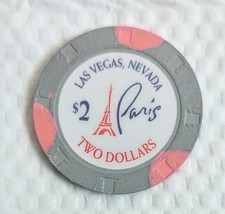 $2 Paris Hotel &amp; Casino Las Vegas Casino Chip - $93.53 MXN