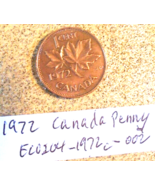 1972 Canada Penny Rim Strike/Alignment Errors; Vintage Old Coin Foreign ... - £6.23 GBP