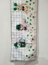 St. Patrick's Nicole Miller Beaded Puppy Dog Table Runner Home Decor 14x72" - $39.59