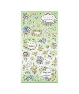 FLOWER STICKERS Craft Scrapbook Sticker Sheet Kawaii Green Blue Floral P... - €2,11 EUR