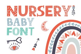 Nursery Baby Font | Kids Font | Baby Font | Daycare Font | Children Font  - $10.00