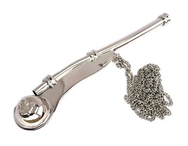 Nautical Nickel plated Brass Boatswain/Bosun pipe whistle with chain - £11.39 GBP