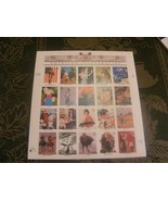 2000 American Illustrators Mint Sheet of 20 - $24.74