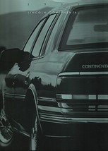 1993 Lincoln CONTINENTAL sales brochure catalog US 93 - $8.00