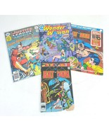 VTG 1970&#39;s DC Comic lot of 4 Record Batman, Wonder Woman, Justice League... - £35.19 GBP