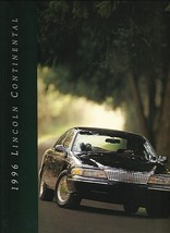 1996 Lincoln CONTINENTAL sales brochure catalog US 96 - £6.29 GBP