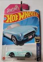 Hot Wheels 1956 Corvette  Barbie The Movie 183/250 HW Screen Time Series... - $4.75