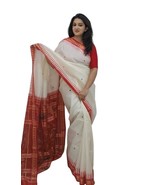 Women&#39;s Sambalpuri Handloom Silk Saree, Ikat, 5 yards, Narayanpet, Kalya... - $386.10