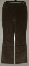 NEW WOMENS DG2 Diane Gilman BROWN VELVETEEN PULL ON JEAN W/ POCKETS  SIZ... - $34.55