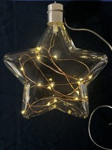 Kirkland’s Glass Light Up Star Christmas Ornament Huge 6.3” NIB - £19.37 GBP