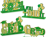 2024 Graduation Party Decorations Wooden 4 Pieces Class of Grad Congratu... - £21.00 GBP