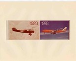 14 Braniff Airline 1928 1978 Stinson NC1929 &amp; Boeing 747 Photo Montage  - $47.52