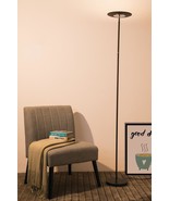 72&quot; Tall &quot;Linea&quot; Light Adjustable Torchiere LED Floor Lamp Satin Black - £46.43 GBP