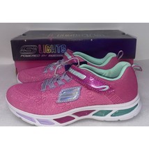 Skechers Girls Snap Sprints Athletic Shoes Litebeams-Shimmer Fashion-Size 11 - £32.55 GBP