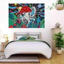 Tapestry Wall Hanging Amanita Octopus 5 ft x 4 ft Home Decor image 2