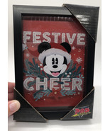 Disney Pop Creations Mickey Mouse Printed Wood Red &quot;Festive Cheer&quot; Wall ... - $282.07 MXN