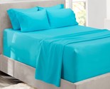Bed Sheets, Luxury Soft 6 Piece Bed Sheet Set Extra Deep Pocket Fitted S... - £33.17 GBP