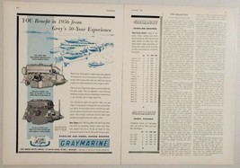 1956 Print Ad Graymarine Gas & Diesel Marine Engines Gray Marine Detroit,MI - $17.08