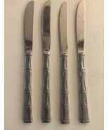 Rogers CITADEL Bamboo 4 Dinner Knives Stanley Roberts Discontinued 8 7/8&quot; - $19.57