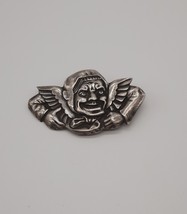 Amazing Silver Grotesque Witch Brooch - Vintage - £72.16 GBP