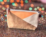 Ipsy November 2020 Glam Bag Ultimate Makeup Bag Brown Blue Cream -Bag On... - $24.74