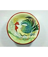 Certified International Le Rooster Susan Winget Coupe Soup Bowl Left Facing - £19.11 GBP