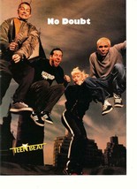 No Doubt Gwen Stefani teen magazine pinup clipping 90&#39;s jumping Teen Bea... - £2.79 GBP
