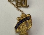 VTG 1981 Color Guard High School Band Pin Metal Gold Tone Lapel - $17.33