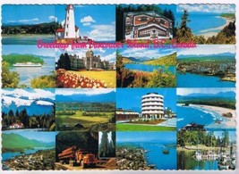 Postcard Greetings From Vancouver Island British Columbia BC Multi View - £1.69 GBP