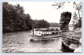 Postcard RPPC Belle Boyd at Chimeny Rock Tourist Boat on Lake Wisconsin Dells WI - £3.66 GBP