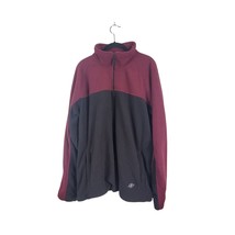 Nordictrack Pullover Long Sleeve Sweatshirt XL Mens Black Burgundy Pockets - $30.48