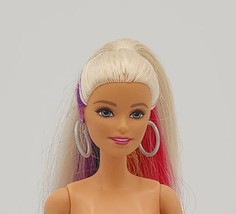 2018 Barbie Rainbow Sparkle Hair Doll FXN96 - with Original Earrings Nude - £10.03 GBP