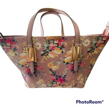 Aldo Satchel Mauve Floral Double Handled Inner Pockets Gold Tone Hardwar... - $24.87