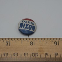 Nixon Lapel Pin I&#39;m For Nixon Vintage 1968 Bastian Bros. Co. Rochester, N.Y. - £7.77 GBP