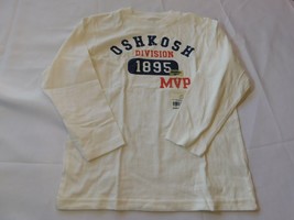 Osh Kosh B&#39;Gosh Boy&#39;s Youth Long Sleeve T Shirt Size 7 Off White NWT - £10.17 GBP