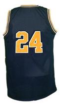 Jimmy King #24 College Retro Basketball Jersey Sewn Navy Blue Any Size image 2